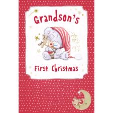 Grandson's 1st Christmas Tiny Tatty Teddy Me to You Bear Christmas Card Image Preview
